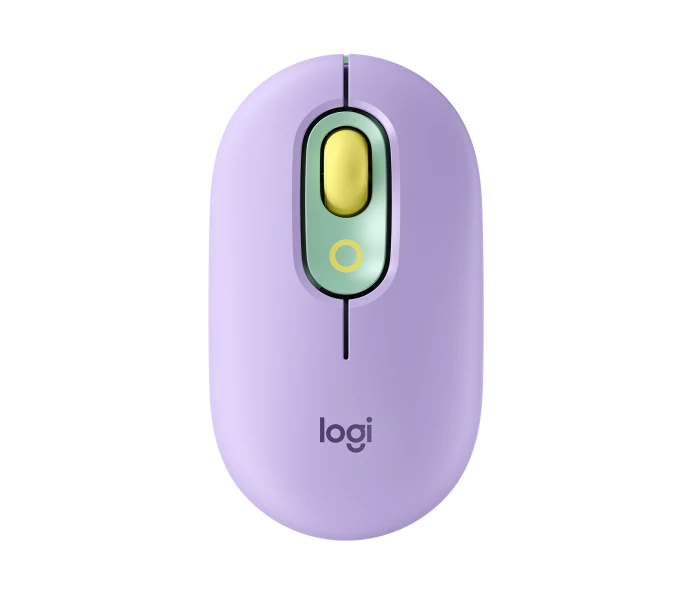 Mouse Bluetooth Logitech POP Botón de Emojis comp. Logi Bolt Daydream Violeta/Verde